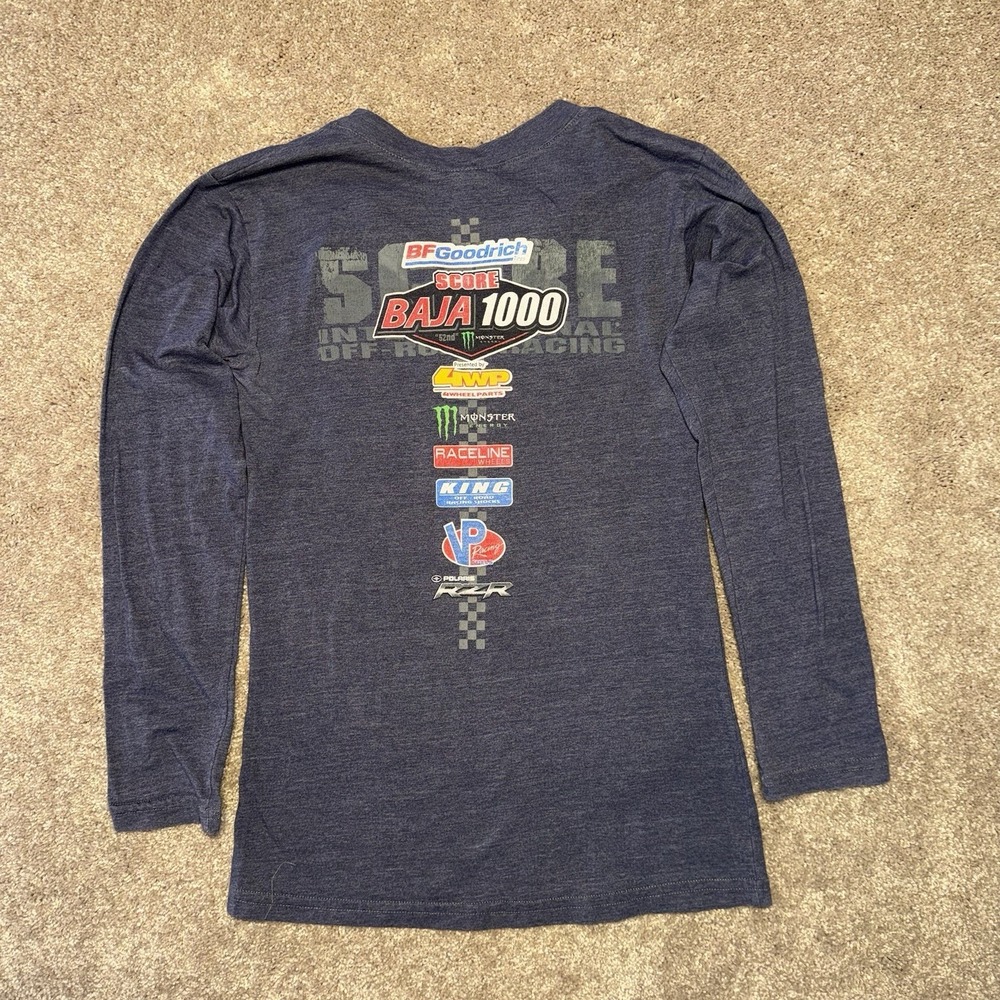 BF Goodrich 50th Score Baja 1000 Navy Long Sleeve Woman's Small Shirt